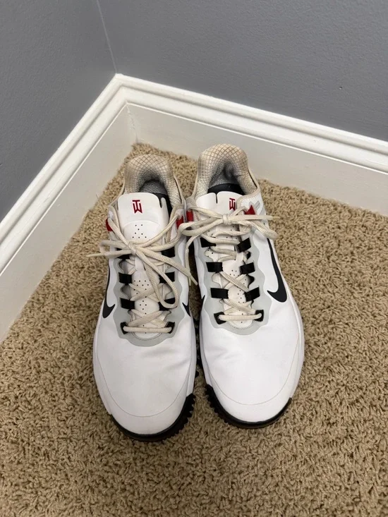 Nike Tiger Woods TW13 Men’s White Golf Shoes - Picture 4 of 11